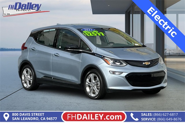 Used 2017 Chevrolet Bolt EV LT with VIN 1G1FW6S09H4145754 for sale in San Leandro, CA